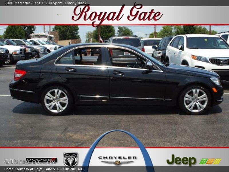 Black / Black 2008 Mercedes-Benz C 300 Sport