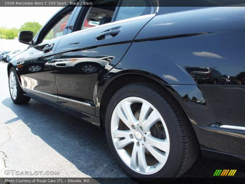 Black / Black 2008 Mercedes-Benz C 300 Sport