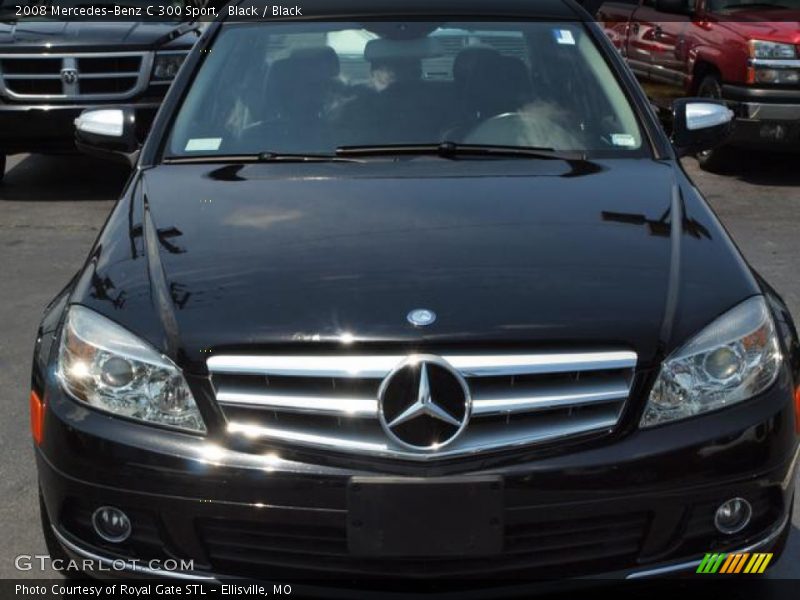 Black / Black 2008 Mercedes-Benz C 300 Sport