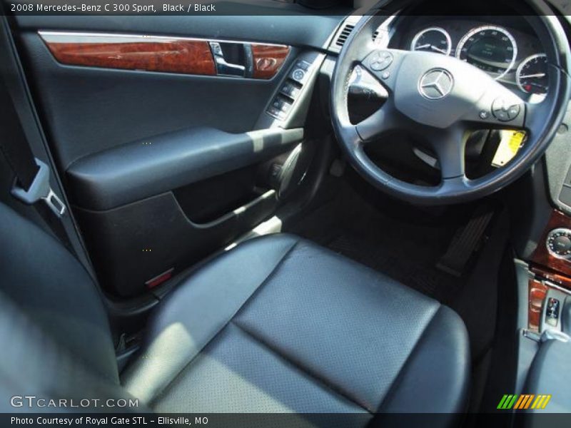 Black / Black 2008 Mercedes-Benz C 300 Sport