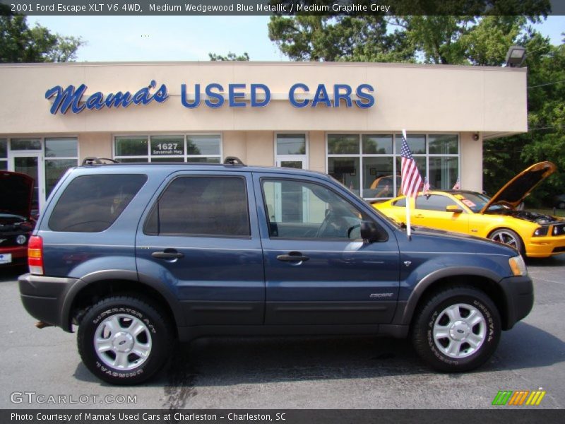 Medium Wedgewood Blue Metallic / Medium Graphite Grey 2001 Ford Escape XLT V6 4WD