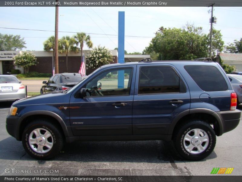 Medium Wedgewood Blue Metallic / Medium Graphite Grey 2001 Ford Escape XLT V6 4WD