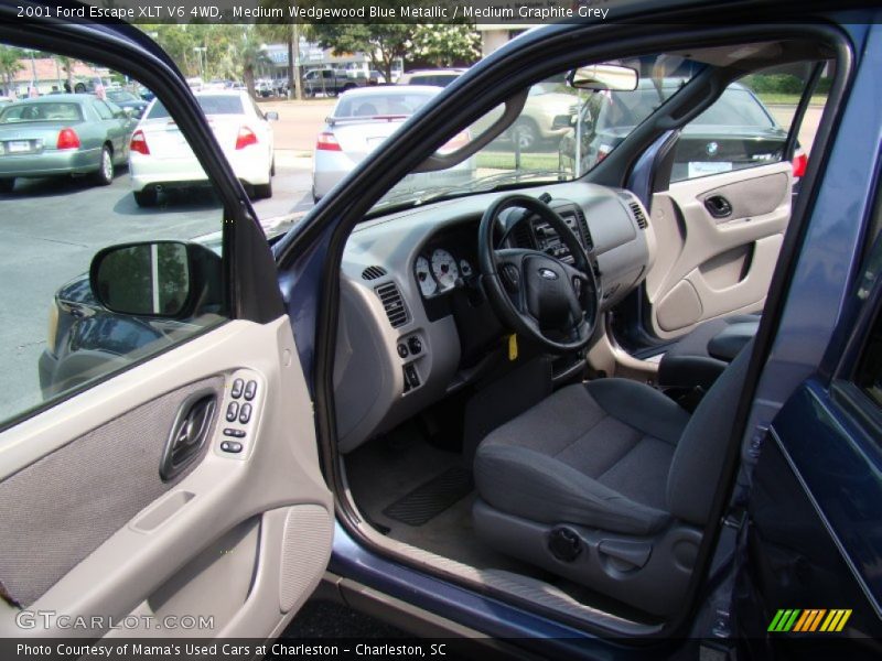 Medium Wedgewood Blue Metallic / Medium Graphite Grey 2001 Ford Escape XLT V6 4WD