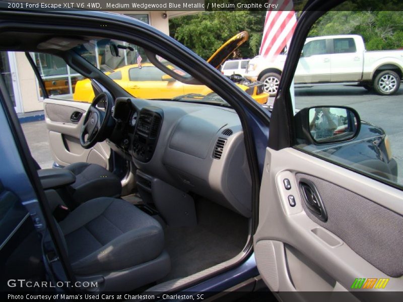 Medium Wedgewood Blue Metallic / Medium Graphite Grey 2001 Ford Escape XLT V6 4WD
