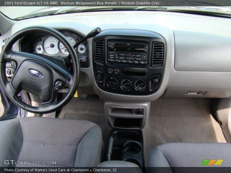 Medium Wedgewood Blue Metallic / Medium Graphite Grey 2001 Ford Escape XLT V6 4WD