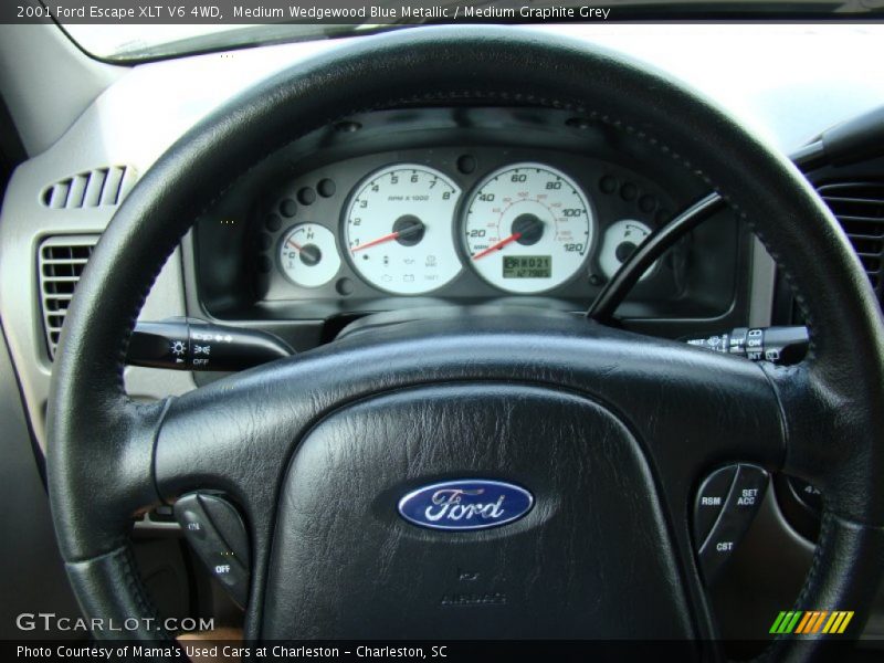 Medium Wedgewood Blue Metallic / Medium Graphite Grey 2001 Ford Escape XLT V6 4WD