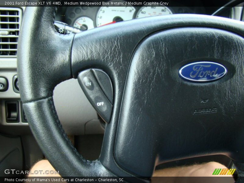 Medium Wedgewood Blue Metallic / Medium Graphite Grey 2001 Ford Escape XLT V6 4WD