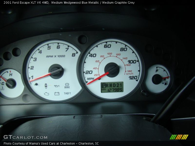 Medium Wedgewood Blue Metallic / Medium Graphite Grey 2001 Ford Escape XLT V6 4WD