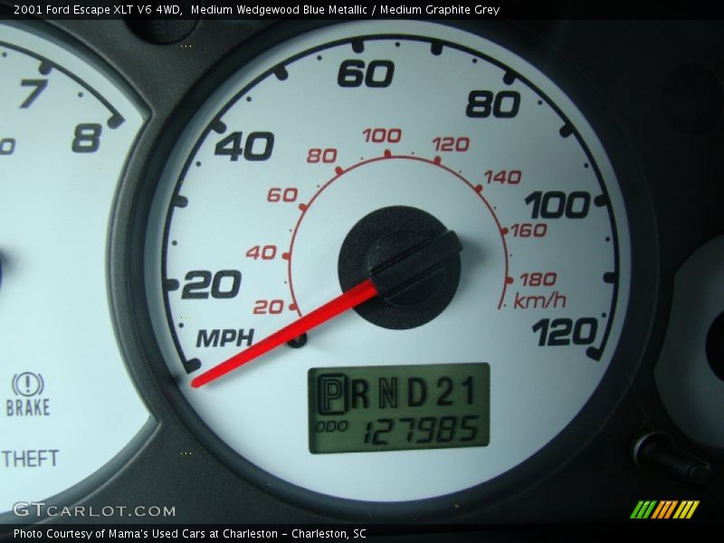 Medium Wedgewood Blue Metallic / Medium Graphite Grey 2001 Ford Escape XLT V6 4WD