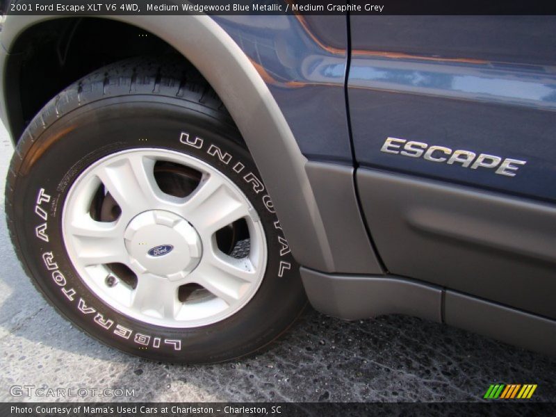 Medium Wedgewood Blue Metallic / Medium Graphite Grey 2001 Ford Escape XLT V6 4WD