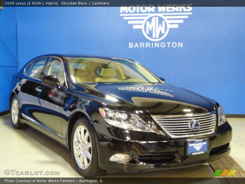 Obsidian Black / Cashmere 2008 Lexus LS 600h L Hybrid