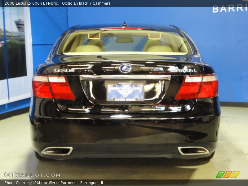 Obsidian Black / Cashmere 2008 Lexus LS 600h L Hybrid