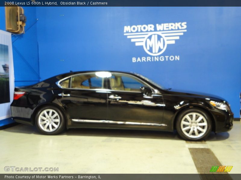 Obsidian Black / Cashmere 2008 Lexus LS 600h L Hybrid