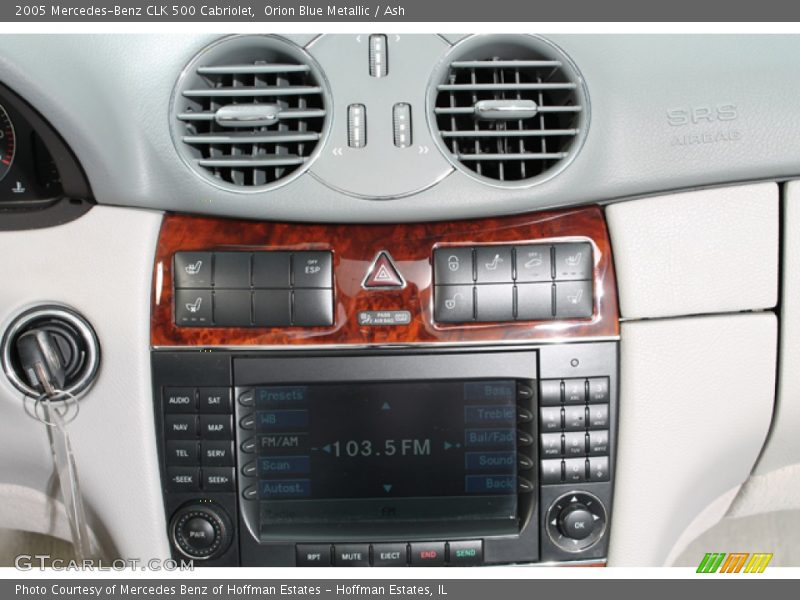 Controls of 2005 CLK 500 Cabriolet