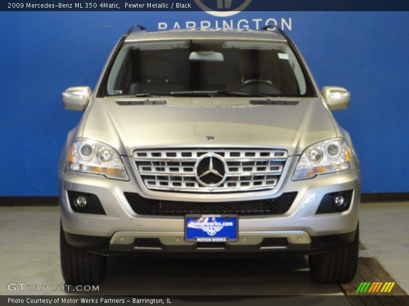 Pewter Metallic / Black 2009 Mercedes-Benz ML 350 4Matic