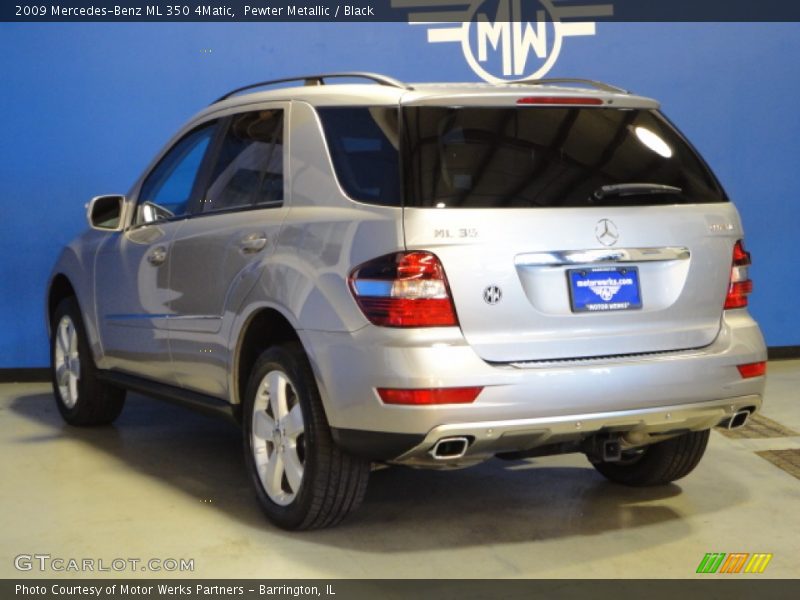 Pewter Metallic / Black 2009 Mercedes-Benz ML 350 4Matic