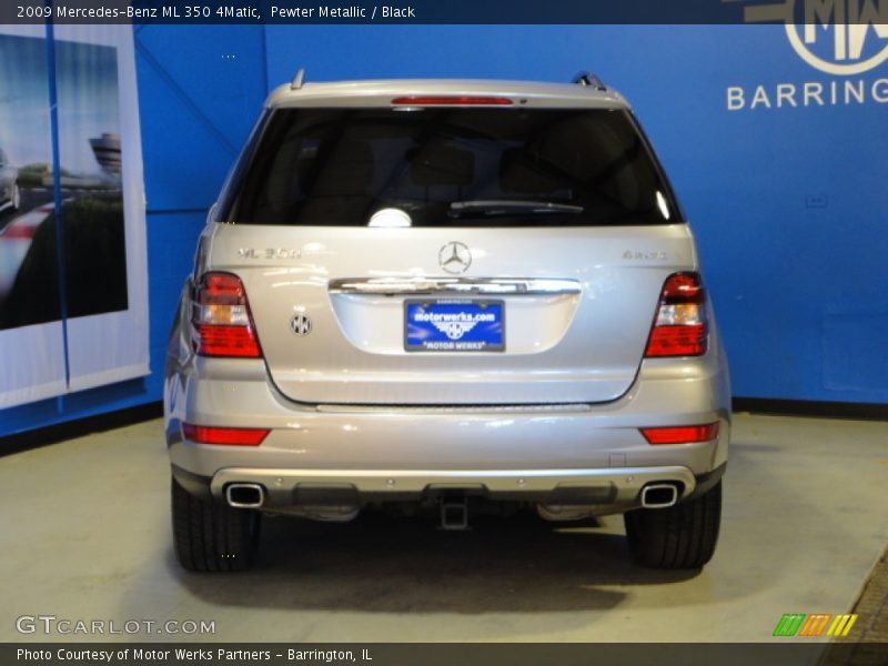 Pewter Metallic / Black 2009 Mercedes-Benz ML 350 4Matic