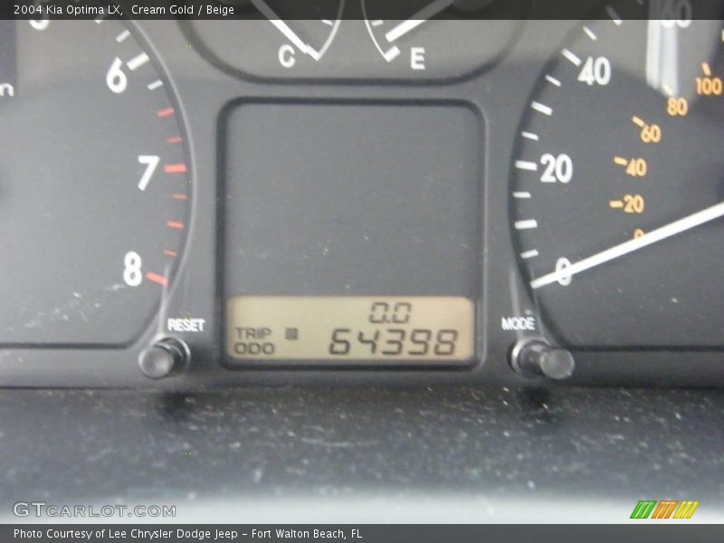 Cream Gold / Beige 2004 Kia Optima LX
