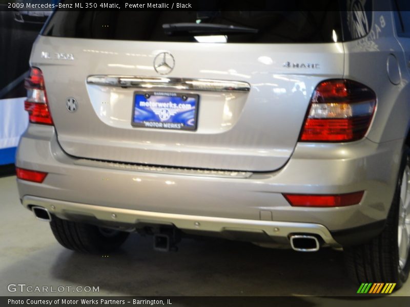 Pewter Metallic / Black 2009 Mercedes-Benz ML 350 4Matic