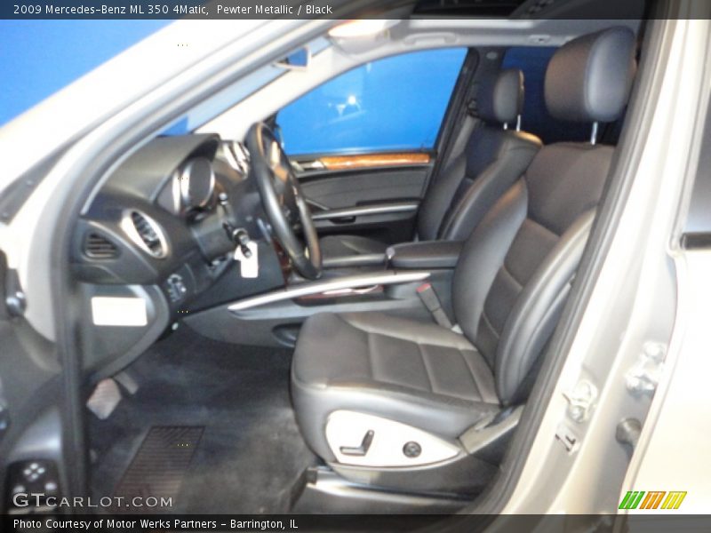 Pewter Metallic / Black 2009 Mercedes-Benz ML 350 4Matic