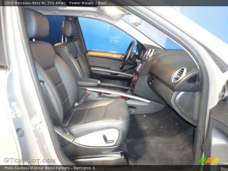 Pewter Metallic / Black 2009 Mercedes-Benz ML 350 4Matic