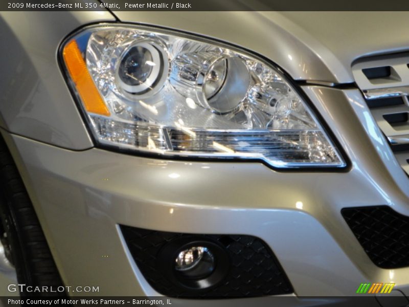 Pewter Metallic / Black 2009 Mercedes-Benz ML 350 4Matic