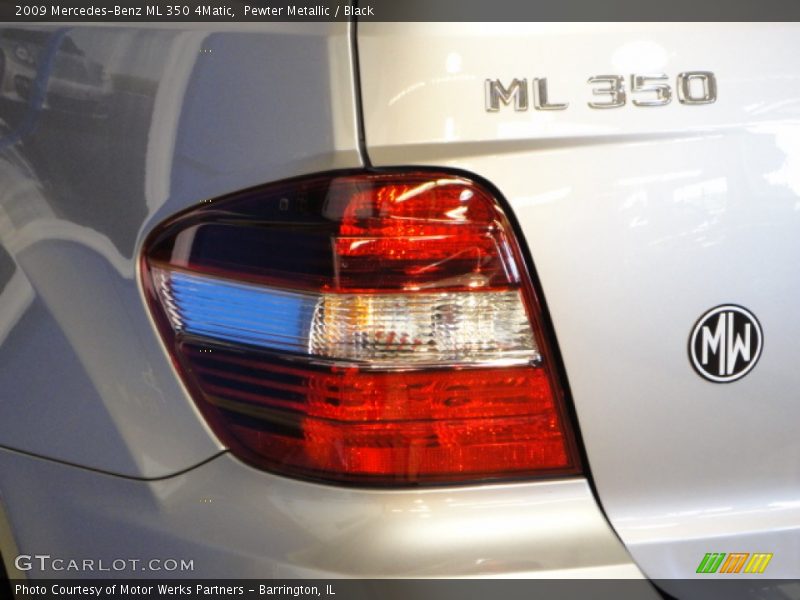 Pewter Metallic / Black 2009 Mercedes-Benz ML 350 4Matic