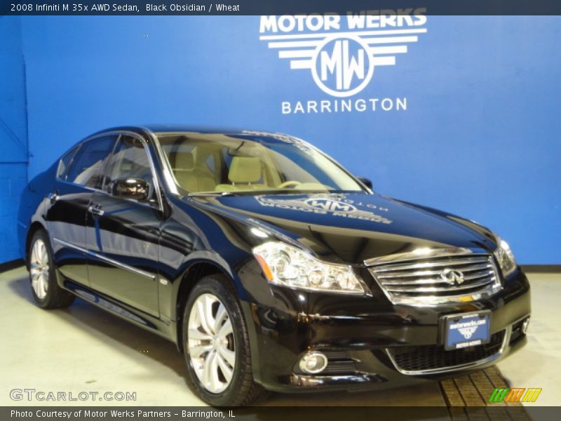 Black Obsidian / Wheat 2008 Infiniti M 35x AWD Sedan