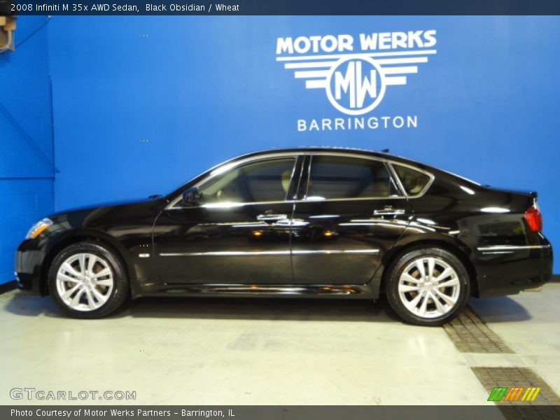 Black Obsidian / Wheat 2008 Infiniti M 35x AWD Sedan