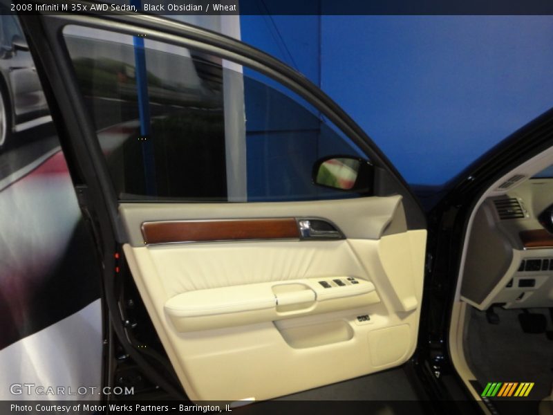 Black Obsidian / Wheat 2008 Infiniti M 35x AWD Sedan
