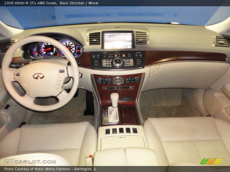 Black Obsidian / Wheat 2008 Infiniti M 35x AWD Sedan