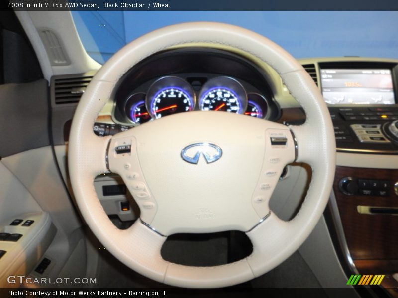 Black Obsidian / Wheat 2008 Infiniti M 35x AWD Sedan