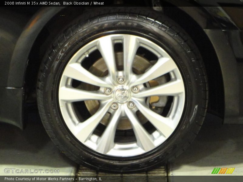 Black Obsidian / Wheat 2008 Infiniti M 35x AWD Sedan