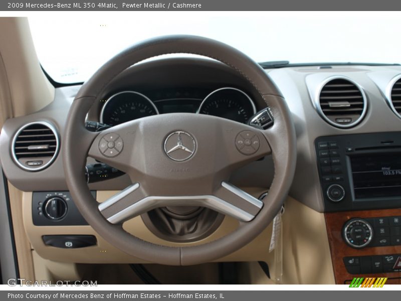 Pewter Metallic / Cashmere 2009 Mercedes-Benz ML 350 4Matic
