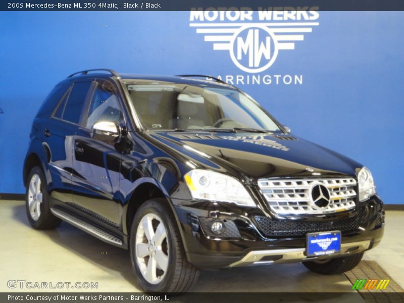 Black / Black 2009 Mercedes-Benz ML 350 4Matic