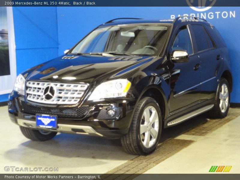 Black / Black 2009 Mercedes-Benz ML 350 4Matic