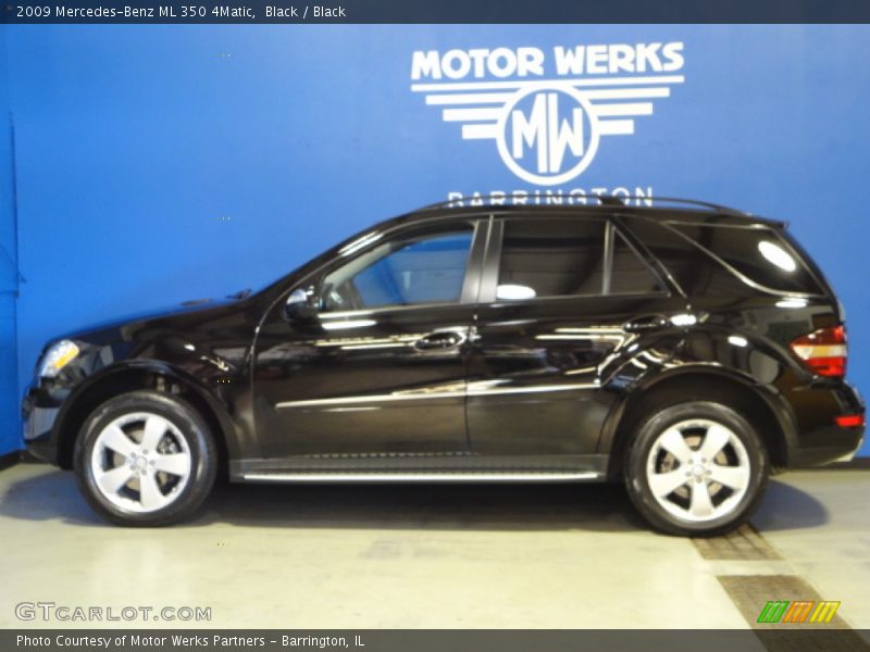 Black / Black 2009 Mercedes-Benz ML 350 4Matic