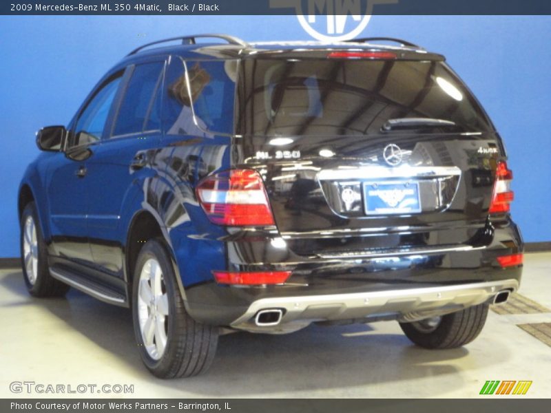 Black / Black 2009 Mercedes-Benz ML 350 4Matic
