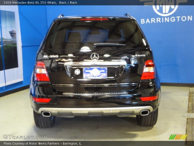Black / Black 2009 Mercedes-Benz ML 350 4Matic