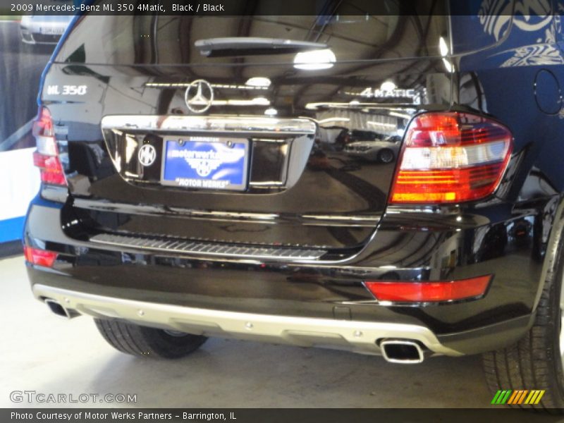 Black / Black 2009 Mercedes-Benz ML 350 4Matic