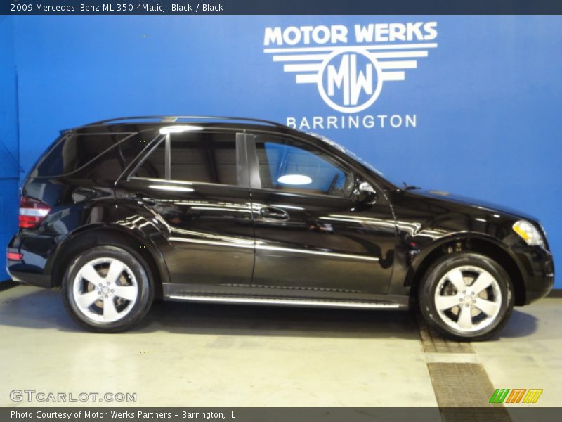 Black / Black 2009 Mercedes-Benz ML 350 4Matic