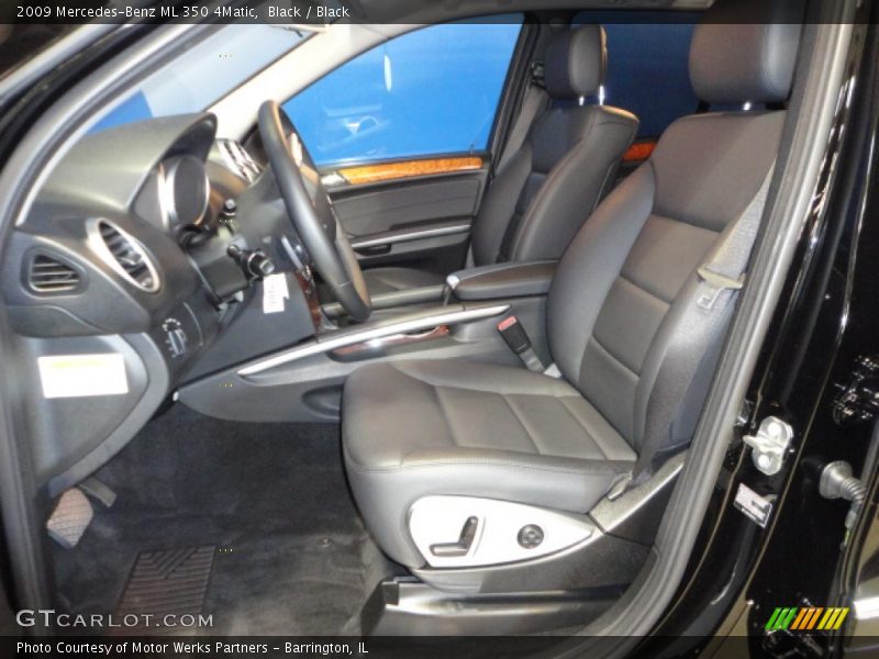 Black / Black 2009 Mercedes-Benz ML 350 4Matic
