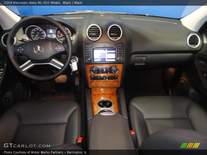 Black / Black 2009 Mercedes-Benz ML 350 4Matic