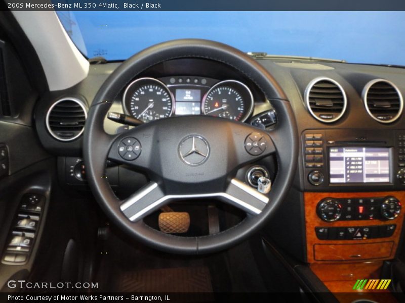 Black / Black 2009 Mercedes-Benz ML 350 4Matic