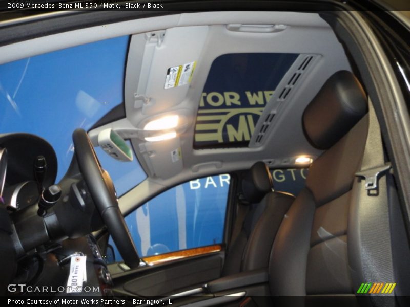 Black / Black 2009 Mercedes-Benz ML 350 4Matic