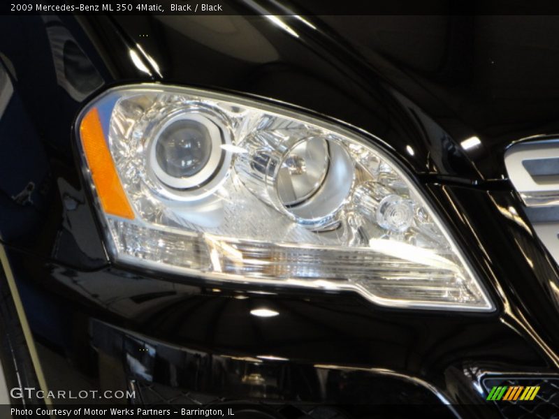 Black / Black 2009 Mercedes-Benz ML 350 4Matic