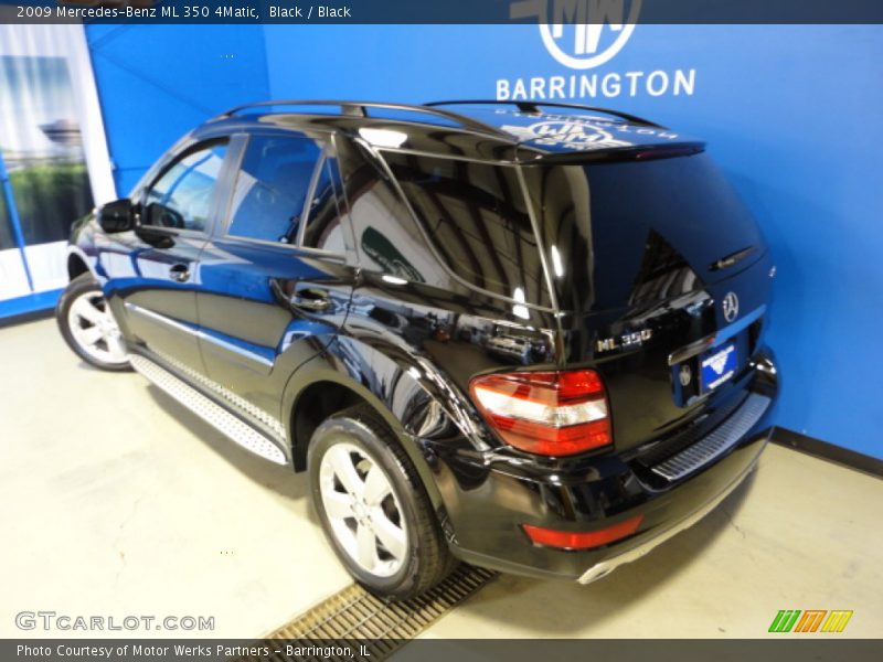 Black / Black 2009 Mercedes-Benz ML 350 4Matic