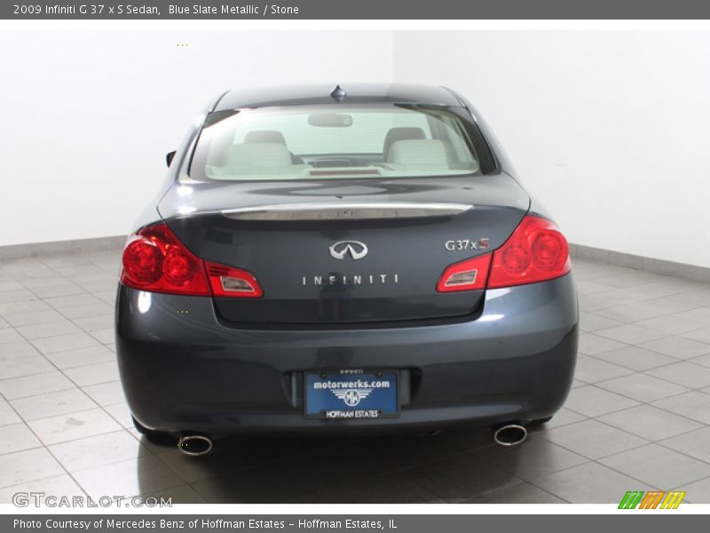 Blue Slate Metallic / Stone 2009 Infiniti G 37 x S Sedan