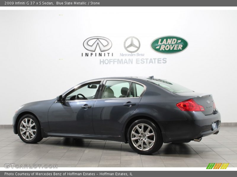 Blue Slate Metallic / Stone 2009 Infiniti G 37 x S Sedan