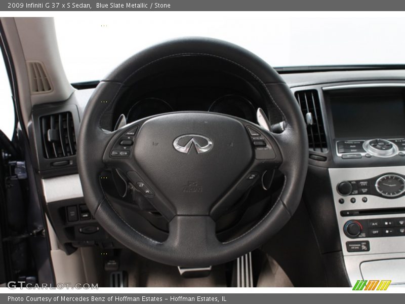 Blue Slate Metallic / Stone 2009 Infiniti G 37 x S Sedan